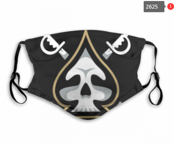 NFL Oakland Raiders #33 Dust mask with filter->nfl dust mask->Sports Accessory